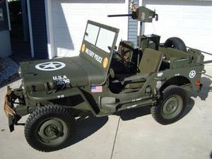 Jeep Willys CJ2A MILITARY POLICE ARMY US